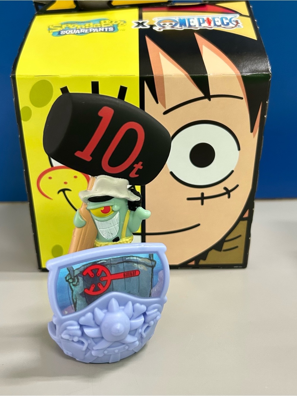 2026 McDonalds SpongeBob SquarePants x One Piece Plankton x Usopp Happy Meal Toy